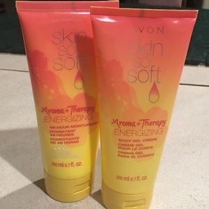 Lot 2 Skin So Soft Aroma+Therapy Energizing Body Gel Creme +moisturizer retired